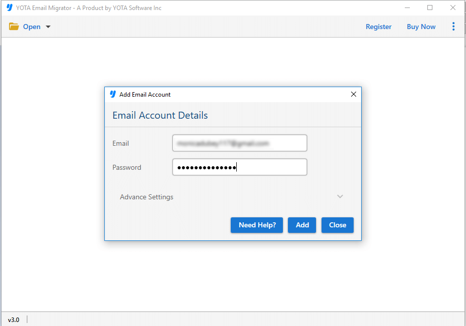 enter yahoo mail account credentials