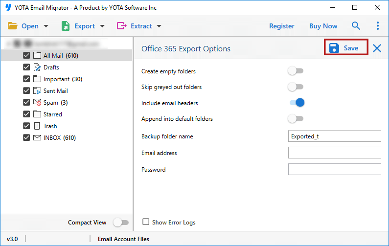 import yahoo to office 365