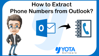 extract phone numbers from Outlook