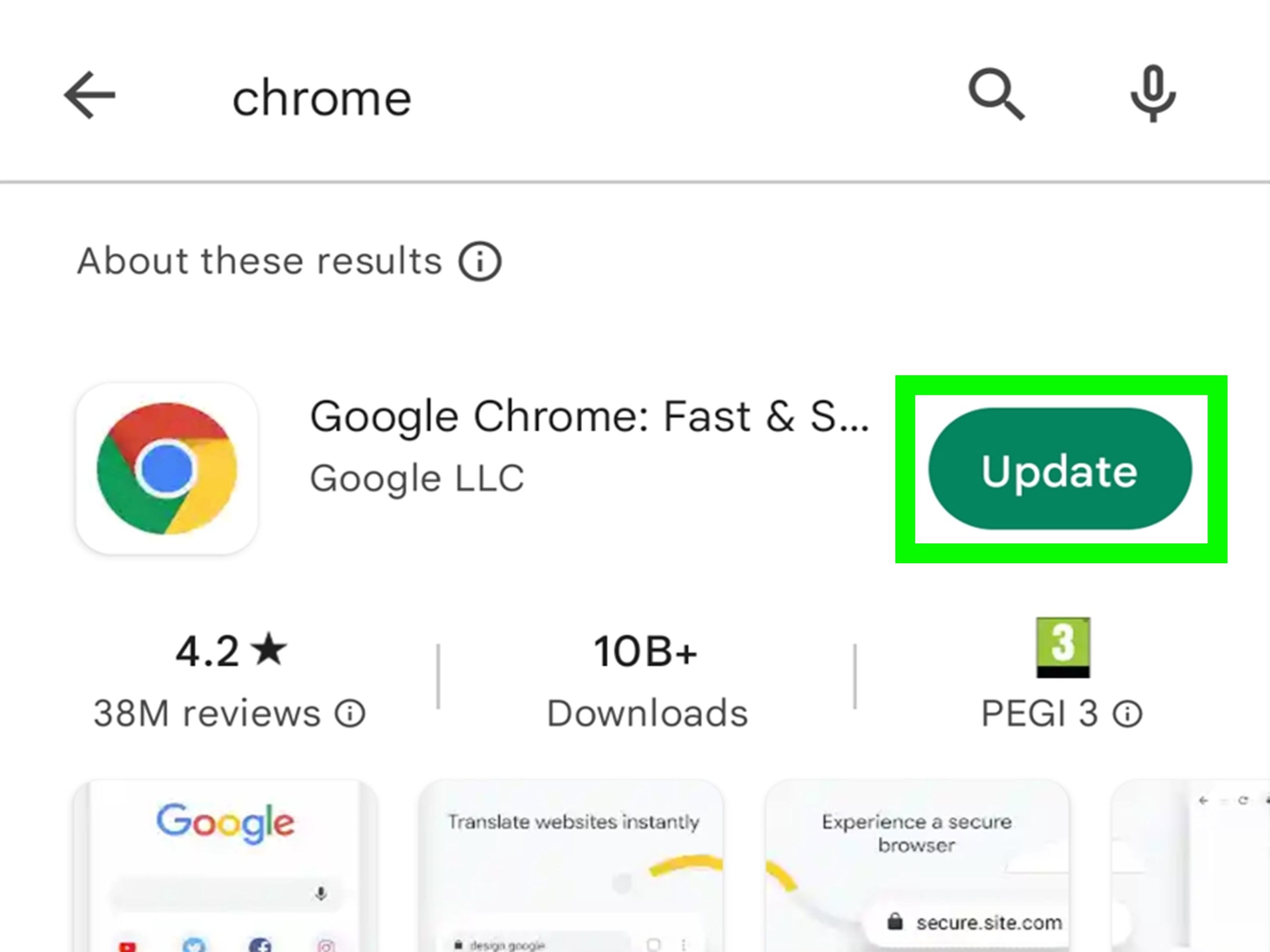 update browser