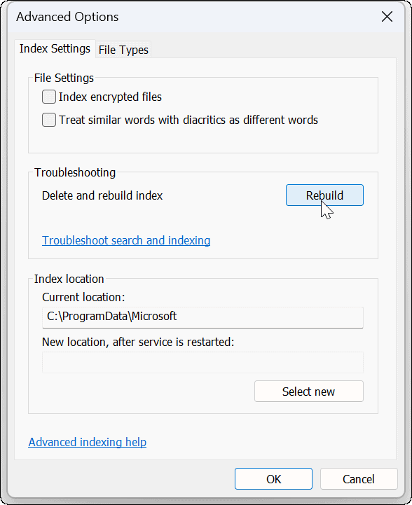 enable search option in outlook 2007