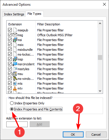 search option not working in outlook 2007