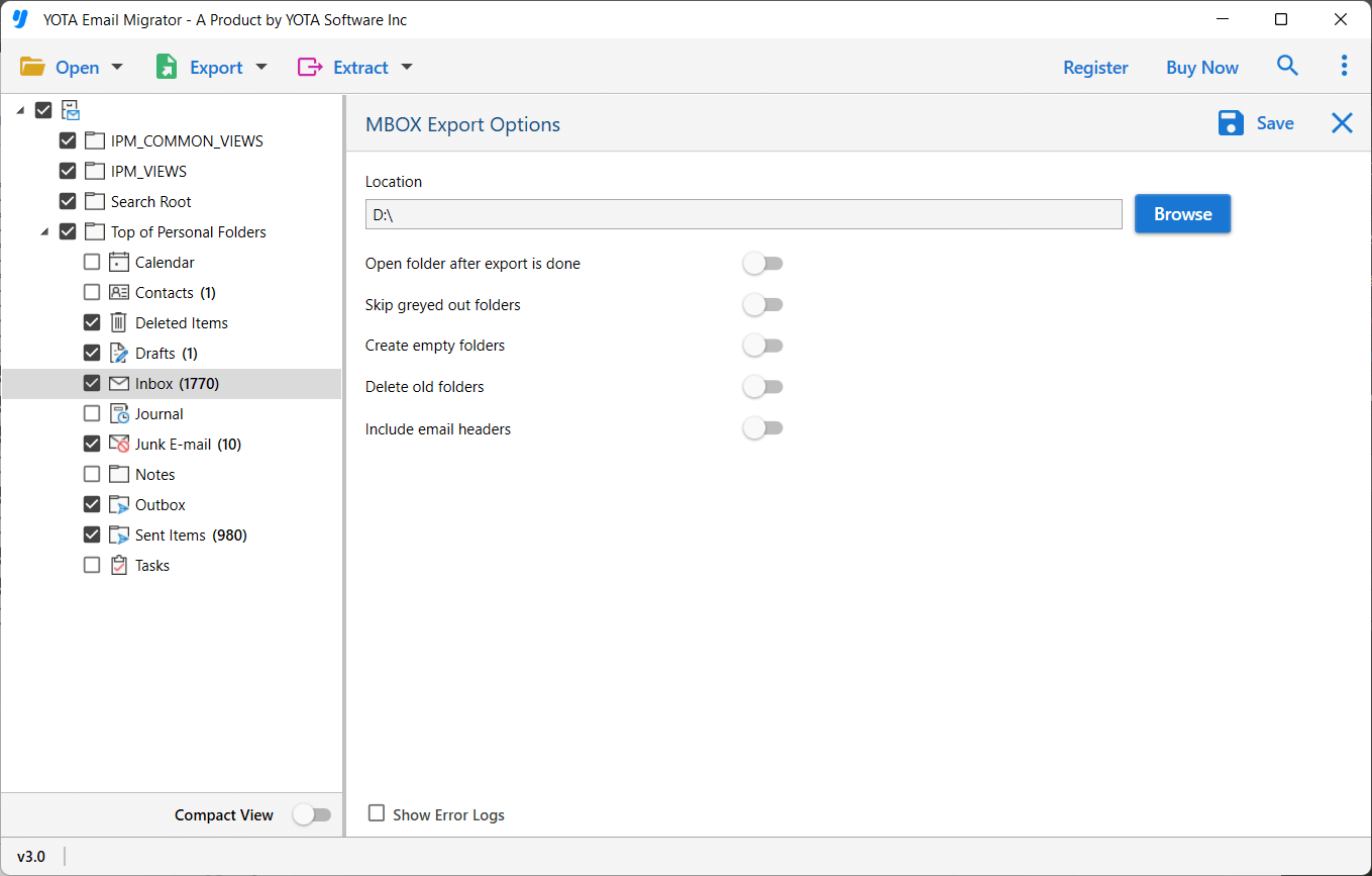 convert multiple olm files to mbox