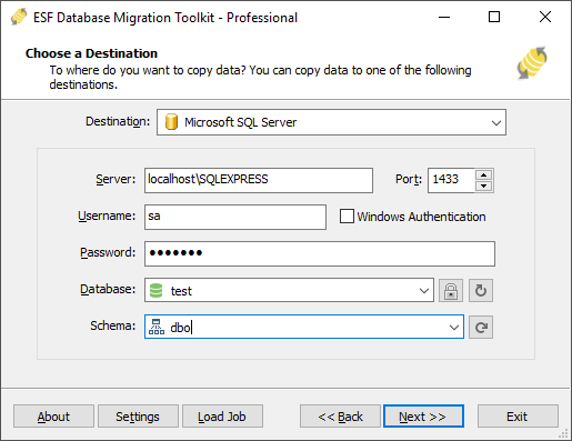oracle database transfer